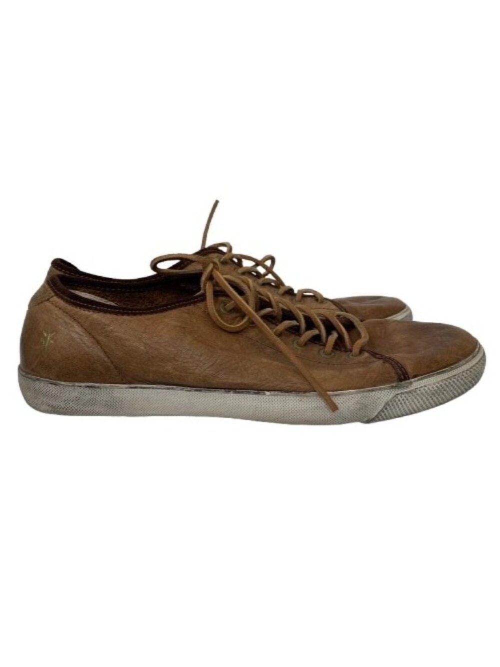 Frye Chambers Low Top Leather Sneakers Cognac Brown Men’s Size 12